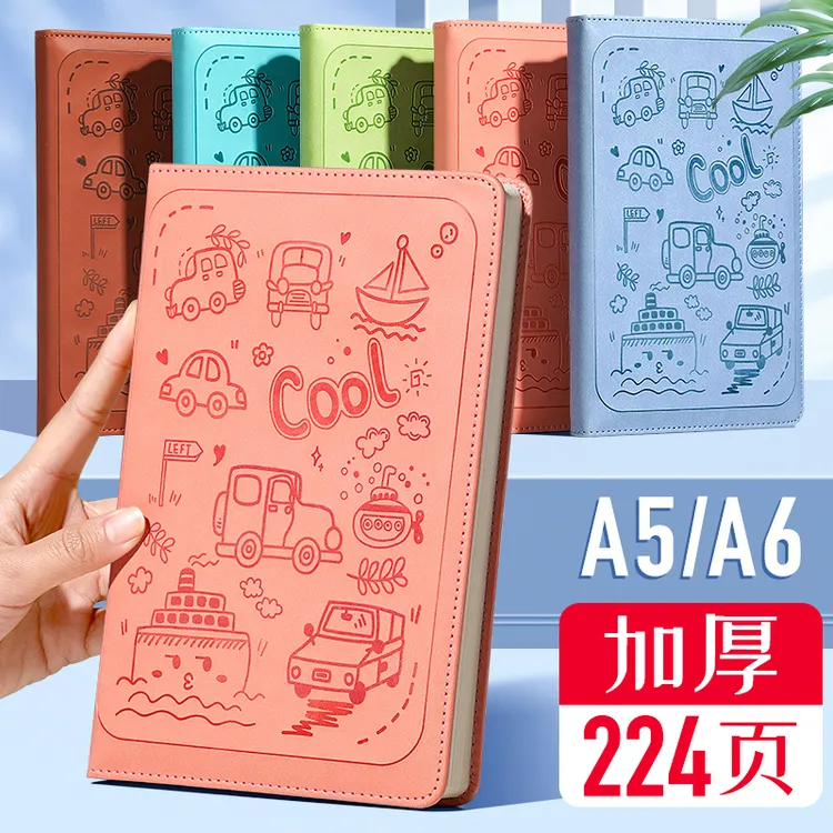 笔记本子记事本A5大学生日记本子办公商务工作记录本口袋本备忘录