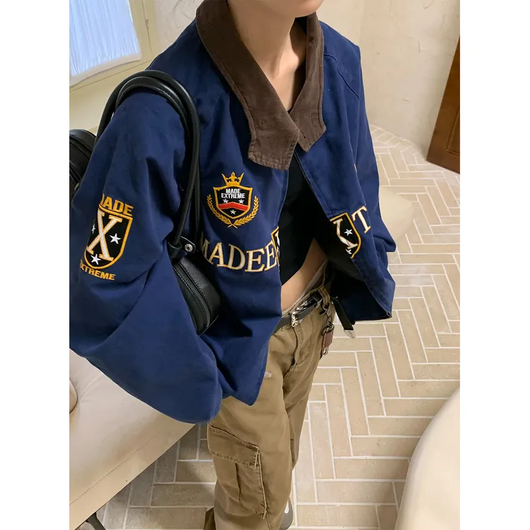 MADEEXTREME街头小众高级感秋季新款男装底特律男生冬季款外套