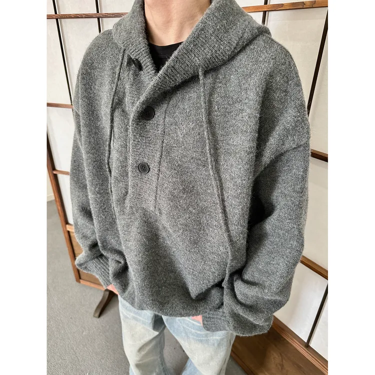 MADEEXTREME毛衣连帽衫慵懒纯色秋冬线上店套头madeextreme线上店