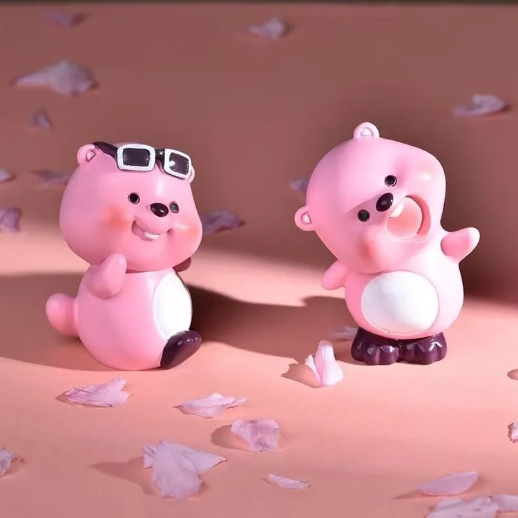 【 爆款 】一身反骨小粉狸盲盒有你超甜可爱loopy 永夜星河同款摆件