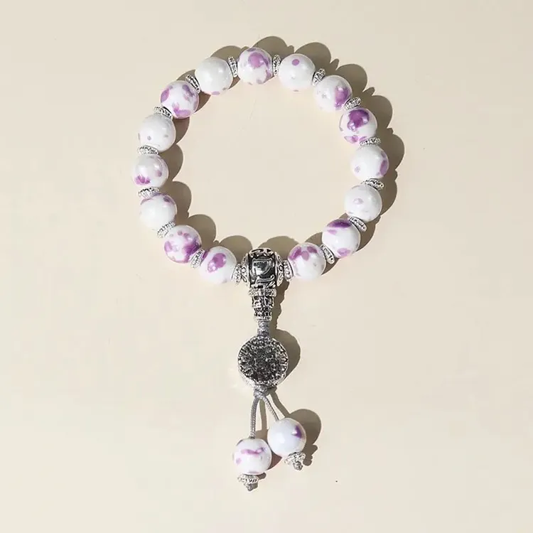 景区同款四爷家陶瓷祈福御守手串明星情侣同款