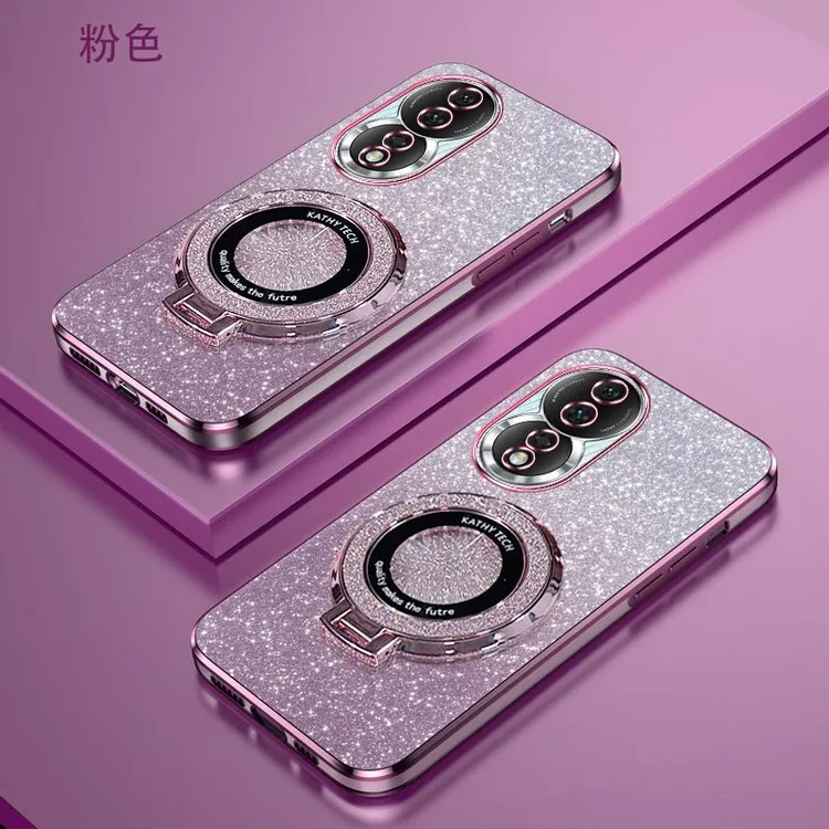 荣耀80渐变闪粉手机壳高端时尚适用HONOR80Pro新款创意