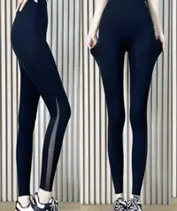  七分5336#双层网纱款芭比裤打底裤七分裤高腰紧身显瘦外穿