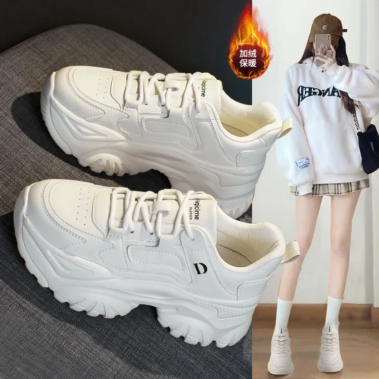 奥古狮登老爹鞋女2025新款秋季厚底百搭透气运动鞋爆款休闲小白鞋
