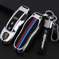 39适用保时捷Panamera帕拉梅拉卡宴包Macan车钥匙套718Taycan扣男