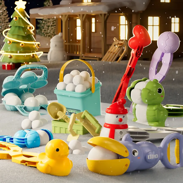 【厂家直销】儿童玩具雪球夹 打雪仗 雪夹子夹雪神器雪模夹沙模具