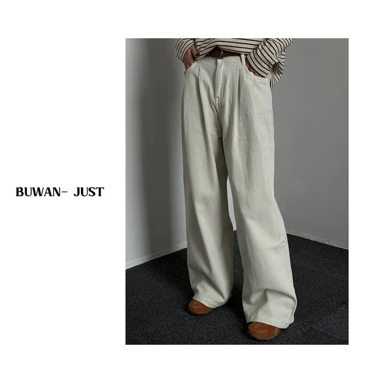 BUWANJUST【高品简约裤】百搭气质设计时尚牛仔裤T80069