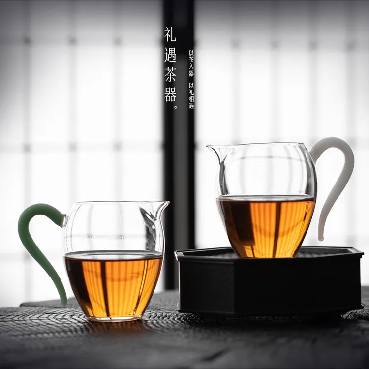 加厚耐热玻璃高档家用主人杯分茶器大容量防烫公杯匀杯茶道茶具