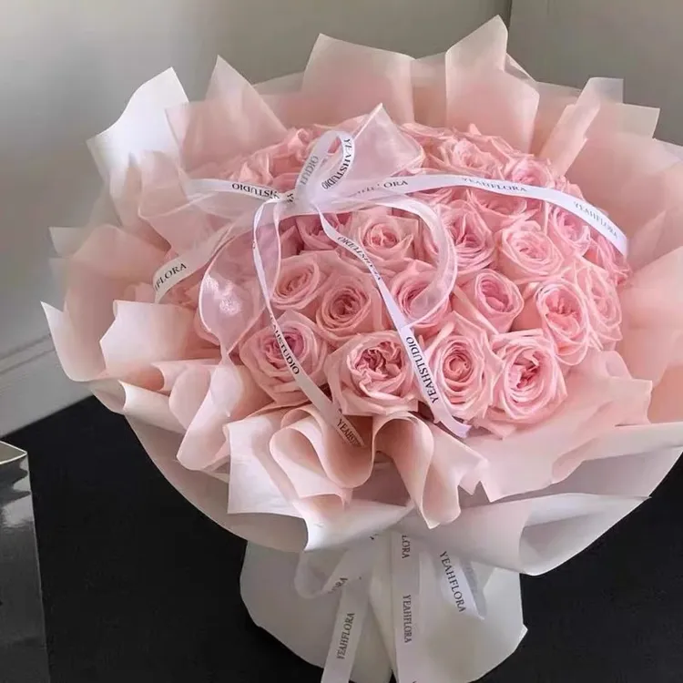 【送女友老婆闺蜜表白生日纪念日】情人节粉玫瑰花束全国同城配送