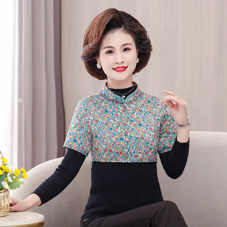 中老年女装秋装护肩妈妈秋冬新款加厚加绒坎肩短款小马甲洋气外套