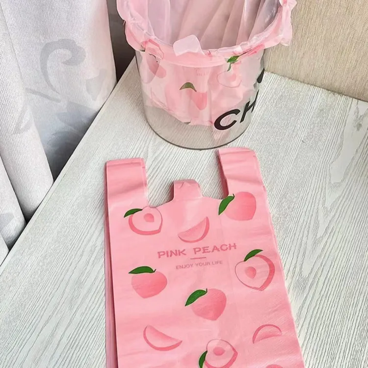 加大加厚可爱水果垃圾袋花香家用学生宿舍购物香氛塑料袋【32*52】