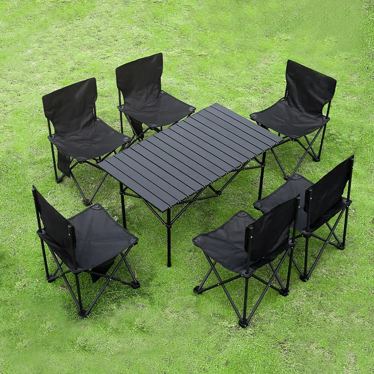 户外折叠桌子便携式蛋卷桌便携围炉煮茶野餐露营桌椅用品装备全套