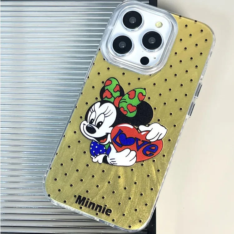 壳露里·卡通爱心米妮手机壳适用苹果15pro/14pro新款iPhone13女款