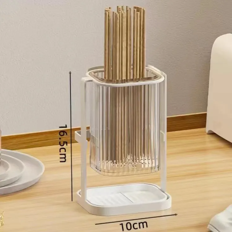 壁挂沥水筷子筒 筷子筒置物架 透明筷子收纳盒 厨房家用新款筷笼