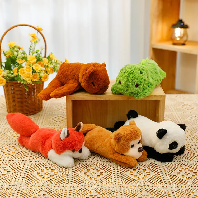 网红卡皮巴拉啪啪圈水豚手环儿童可爱趴趴玩偶手腕公仔毛绒玩具女