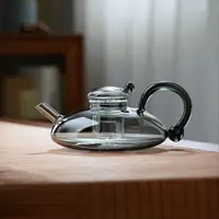 网红福鼠壶纯手工家用耐热加厚高硼硅玻璃泡茶壶烧水壶