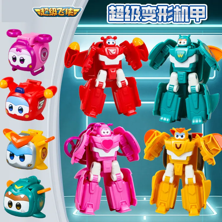 新款超级飞侠宠物变形机甲机器人儿童玩具乐宝爱宝壮宝金小宝乐迪