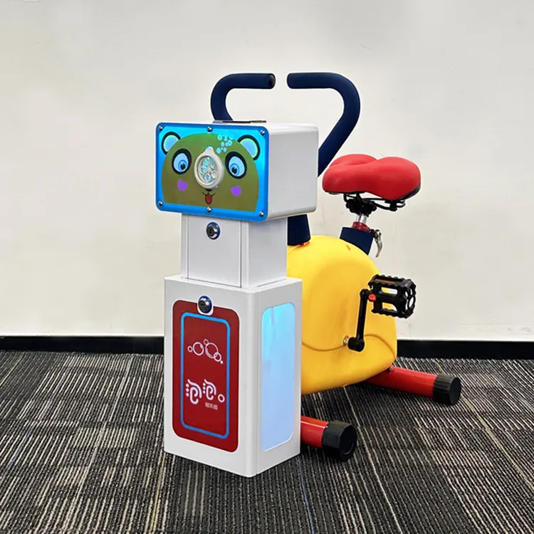 脚踩泡泡机批发厂家直销定制共享单车公园户外摆摊网红扫码一体机