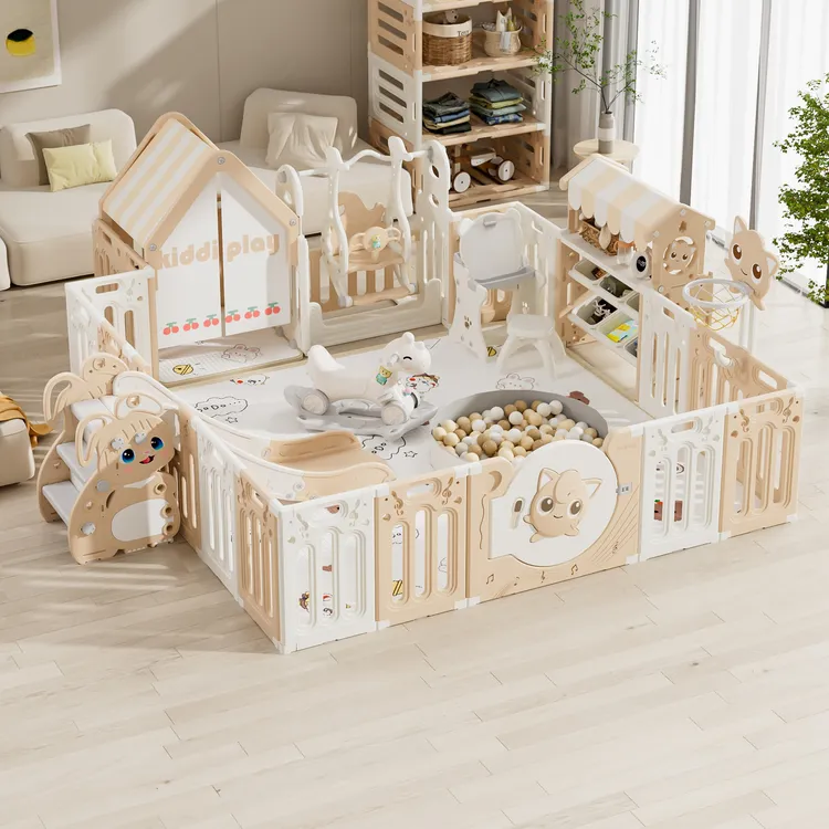 儿童游戏围栏婴儿地上防护栏宝宝爬爬垫室内游戏围栏婴儿客厅家用