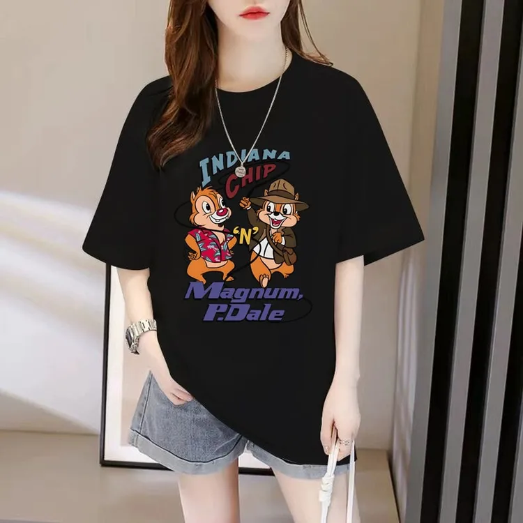 纯棉黑色短袖T恤女2025夏季新款爆款宽松百搭半袖体恤显瘦上衣潮