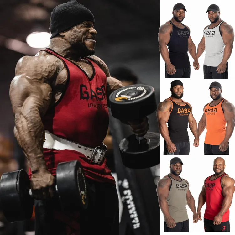 美式高弹紧身背心男健身工字螺纹弹力显肌肉运动无袖训练打底显大