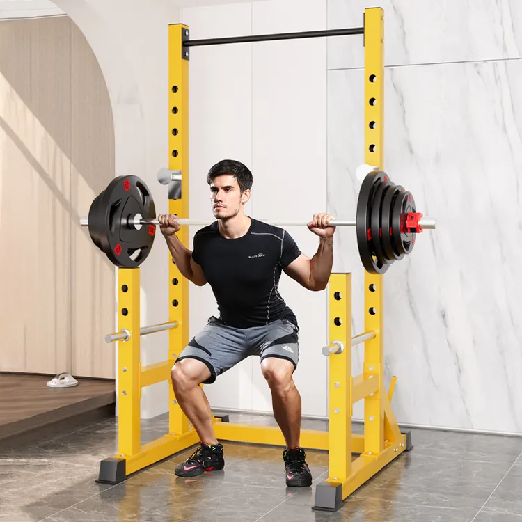 研博自由框式深蹲架家用多功能杠铃卧推架专业健身架训练器健身房