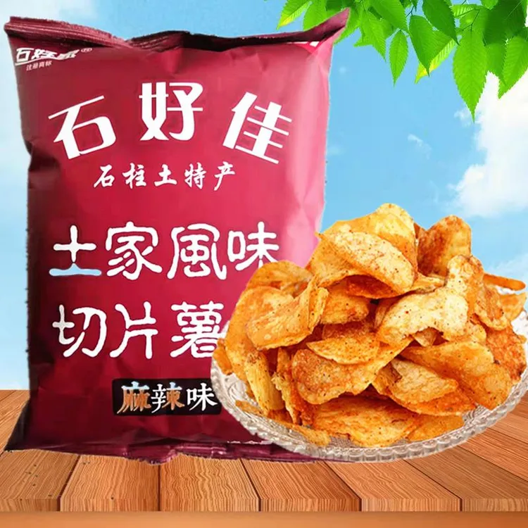庆膨化食品石柱薯片石好佳土豆片洋芋片麻辣香果果片休闲零食笋0g