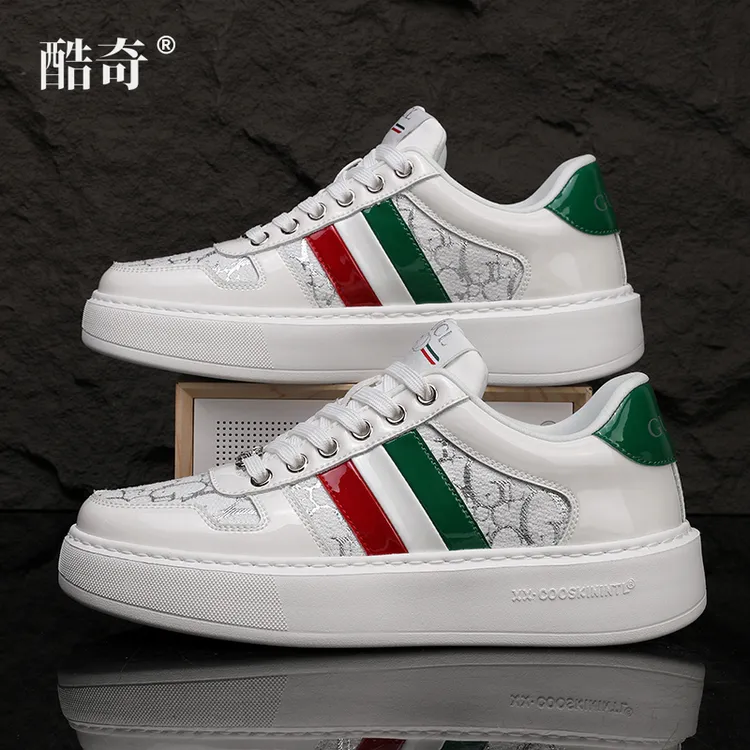【情侣款】酷奇小白鞋2025春季新款欧洲站潮鞋轻奢时尚休闲运动板鞋