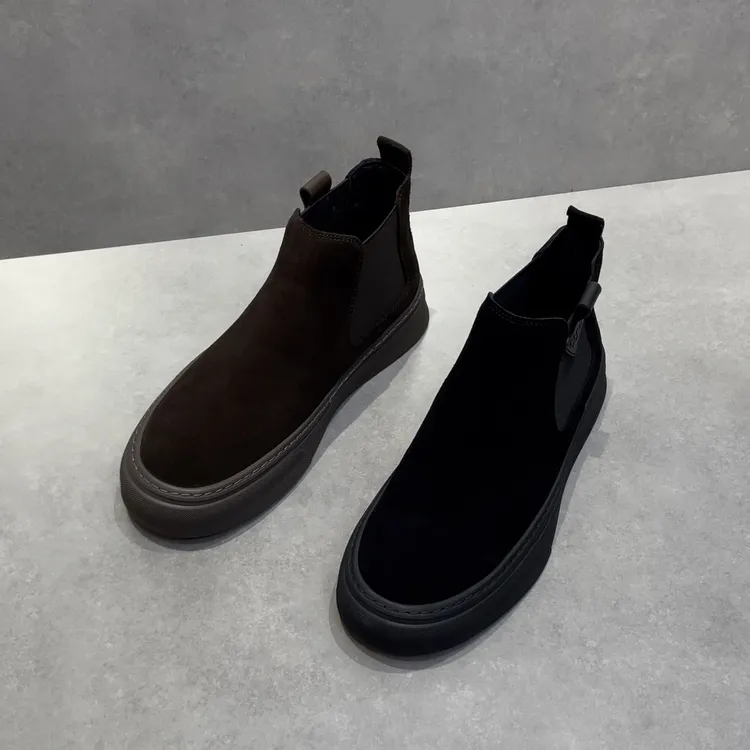 广州精品男鞋休闲鞋反毛鞋懒人一脚蹬时尚大方男鞋推荐