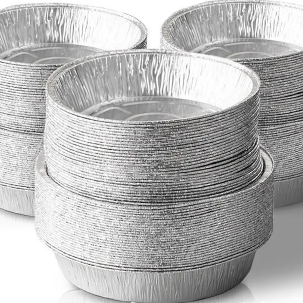 空气炸锅专用纸垫锡纸盘家用烤箱锡纸碗铝箔烤盘加厚食品级锡纸盒