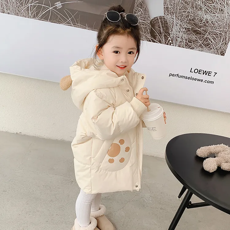 巴拉巴拉男孩女孩女童羽绒服中长款加厚婴幼儿小童幼童女宝宝加厚