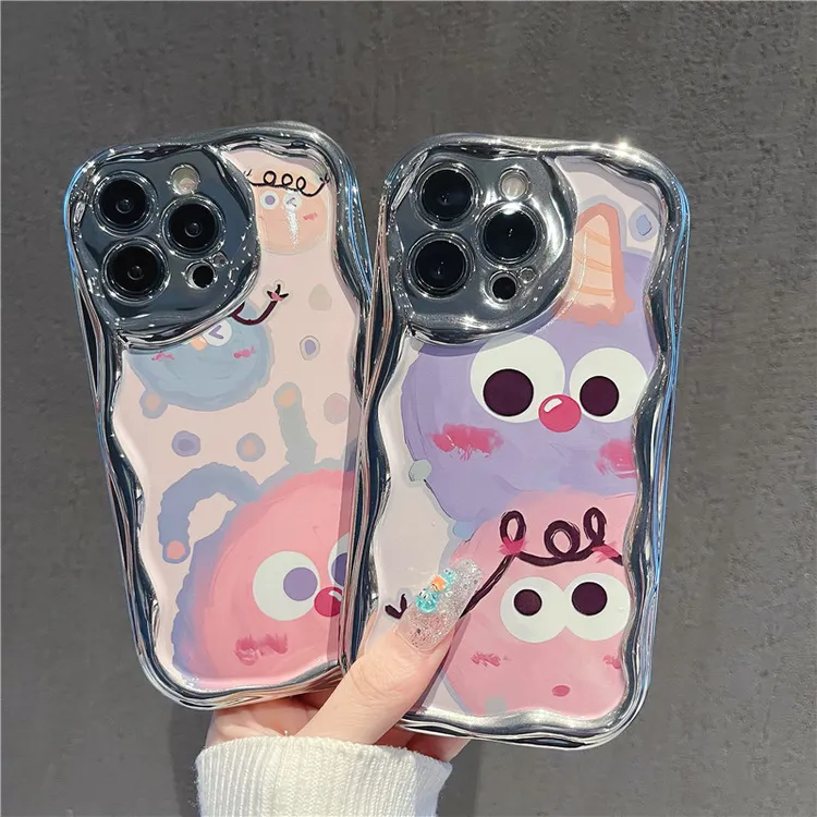卡通怪兽球适用苹果15手机壳硅胶华为荣耀oppovivo小米iphone13