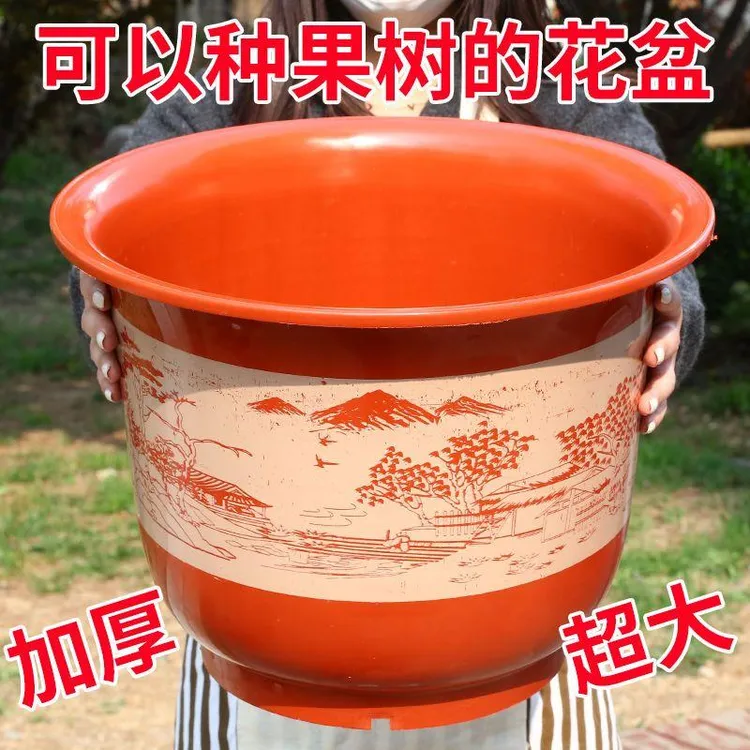 【送托盘】加厚大号塑料花盆仿陶瓷果树花盆加厚树脂盆特价花盆批