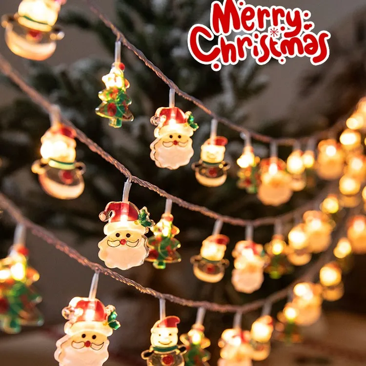 圣诞节彩灯雪人老人圣诞树挂饰挂件星星灯装饰灯橱窗店铺场景布置
