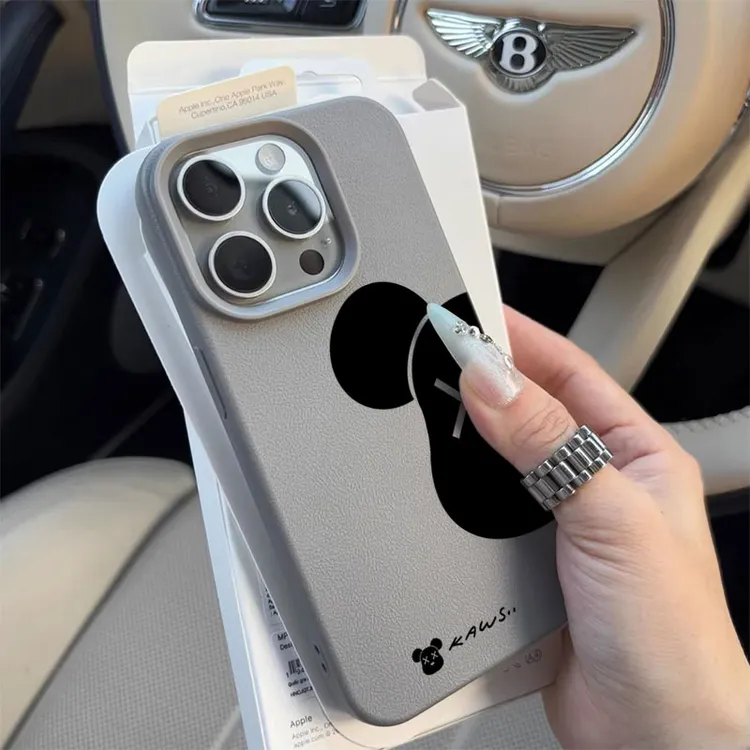 暴力熊适用于苹果1615手机壳iPhone14promax高级感13荔枝纹12软11