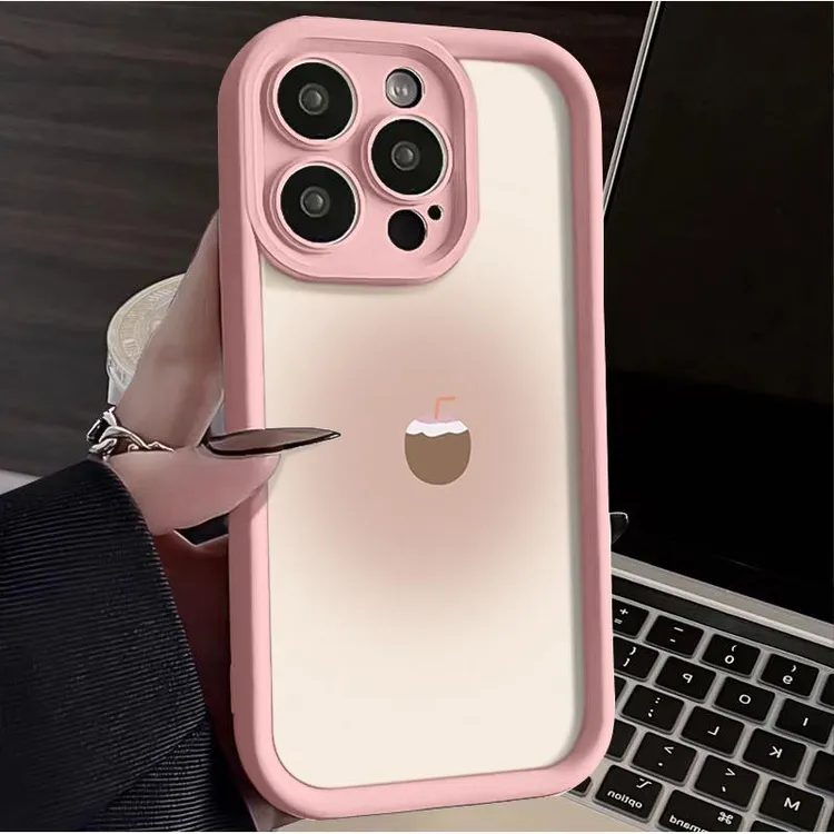 渐变椰子适用于iphone15苹果手机壳14promax金刚砂13软12全包11