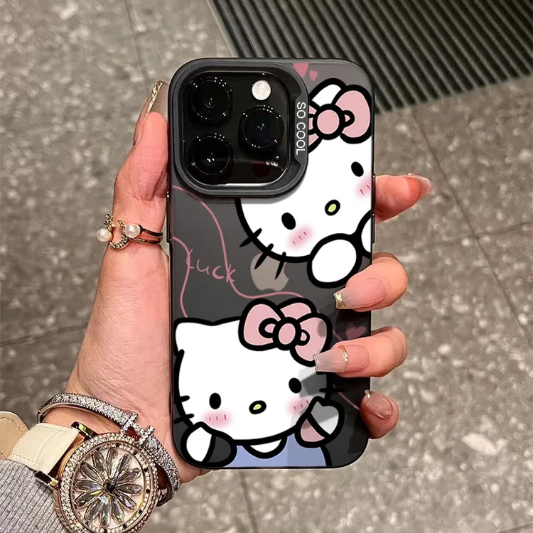 KITTY猫iPhone15_14promax手机壳高级11苹果13P软硅胶12防摔XS