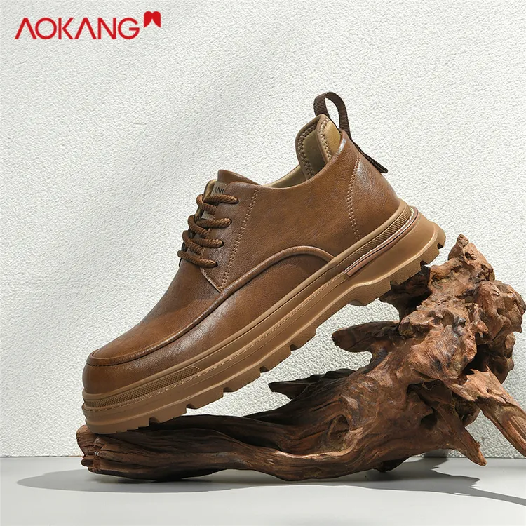Aokang/奥康奥康男鞋冬季百搭复古工装风低帮休闲防滑45大码男鞋