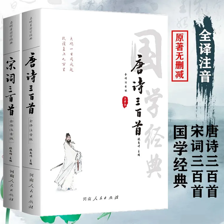 全注音大字版 唐诗三百首宋词三百首 唐诗宋词注释译文赏析