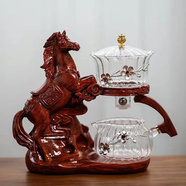 马到成功懒人泡茶器家用全自动茶具耐热玻璃磁吸冲茶器防烫