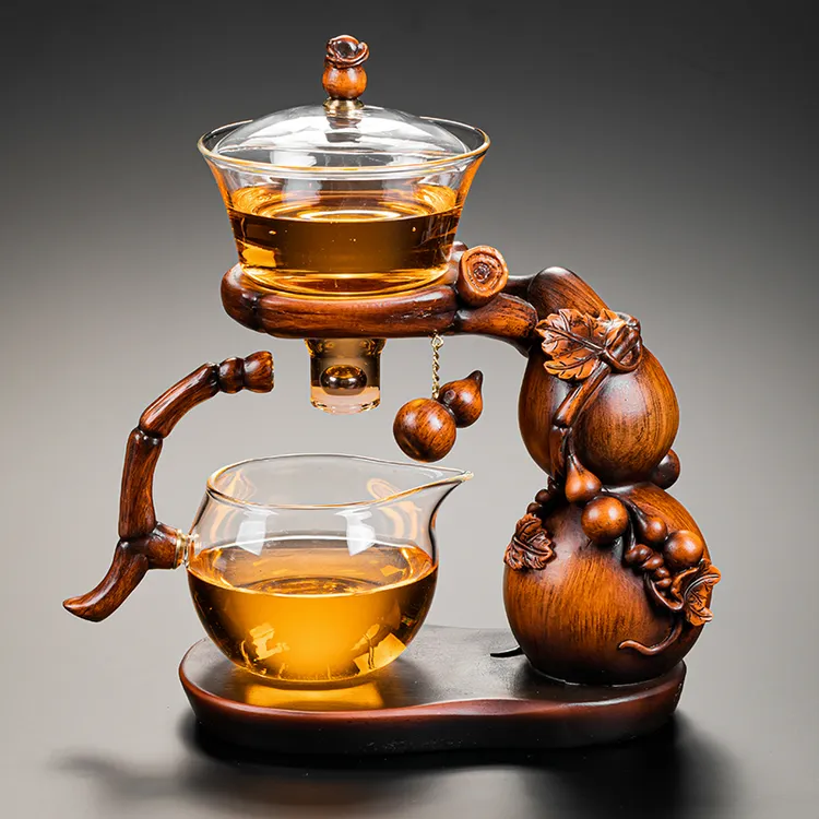 葫芦玻璃自动功夫茶具家用高档办公室懒人防烫磁吸泡茶壶煮茶神器