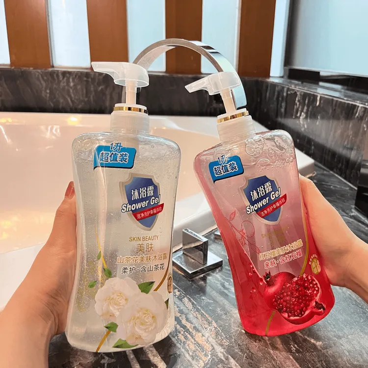 【拍一发二】红石榴山茶花沐浴露1L大容量香氛亲肤温和清洁持久留香