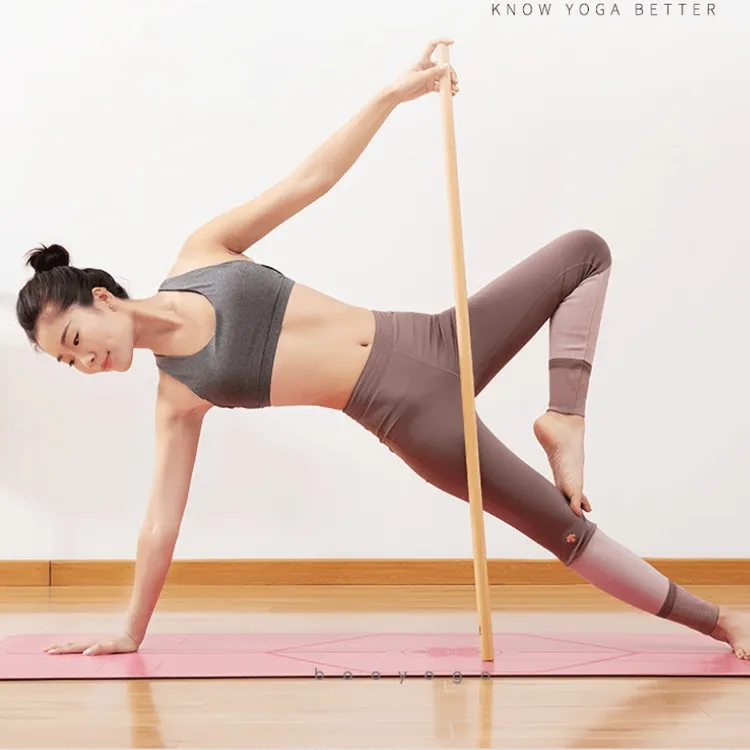 榉木瑜伽普拉提训练评估棍脊柱矫正棍健身棍康复木棍形体棍
