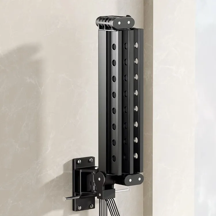 超哥家居上翻折叠晾衣架壁挂式隐形阳台伸缩晾衣杆无阳台晾衣神器