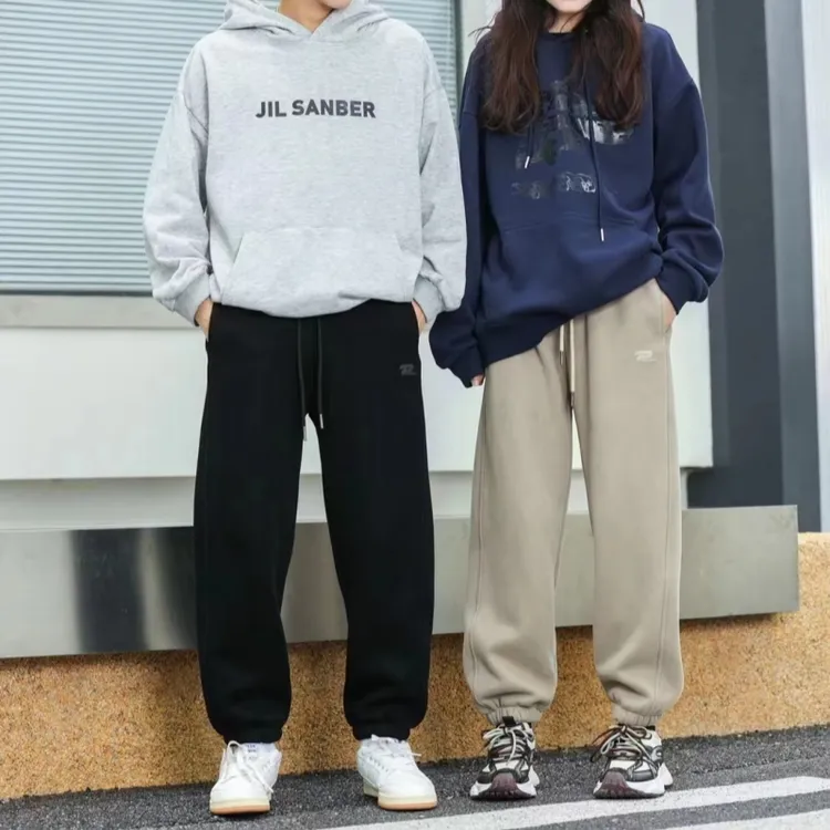 男童时尚百搭加绒裤子女童大潮流宽松8-12岁针织裤冬款加厚休闲裤