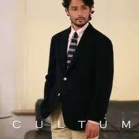 【100%羊毛】CULTUM复古学院风运动西装男休闲百搭加厚款西服外套