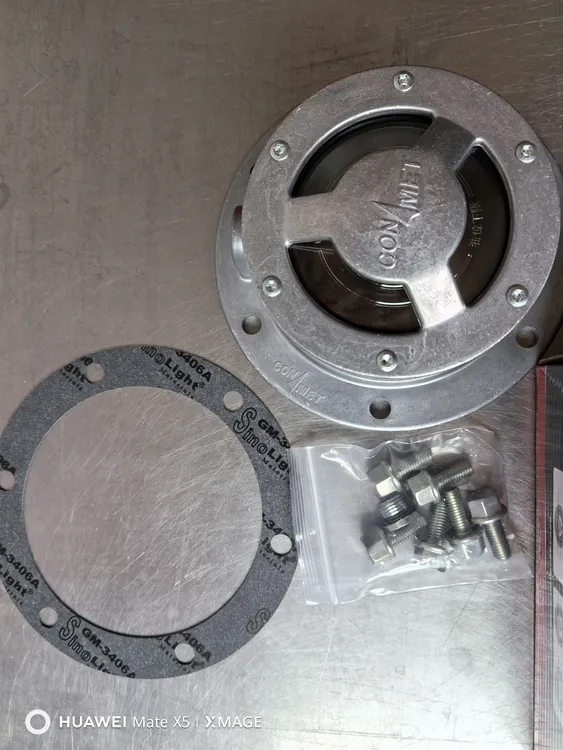 解放JH6免维护康迈桥前轮毂端盖轴头轮壳盖J6P前桥防尘盖防灰罩J7