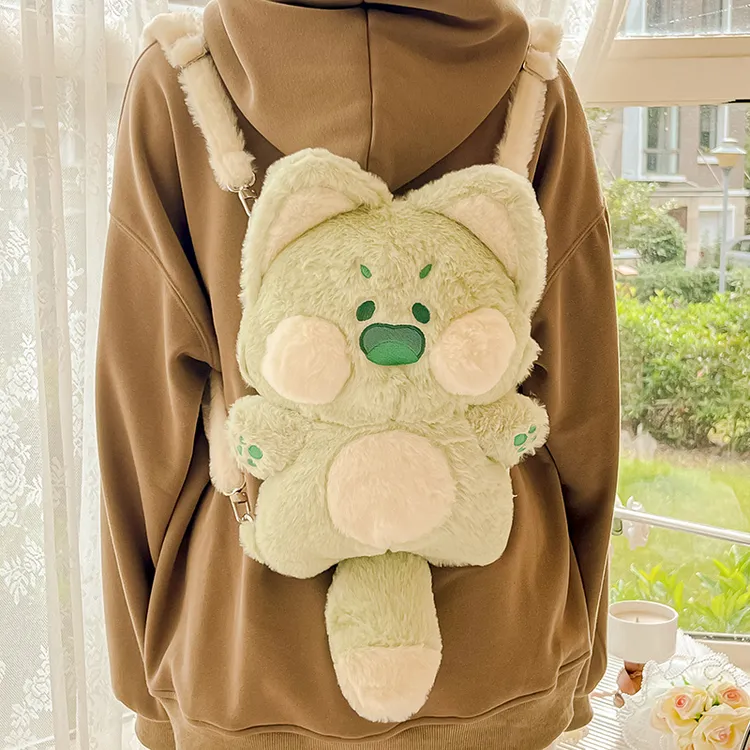 哆小屁品牌嘟嘟喵双肩包金可爱女生情侣单肩斜挎送礼学生