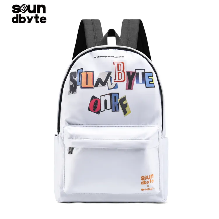 soundbyteXonrf双肩包初中生百搭书包女生大学生旅游轻便背包男