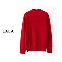 【啦啦精选】D446秋冬羊毛针织时尚百搭女士半高领打底毛衣88777